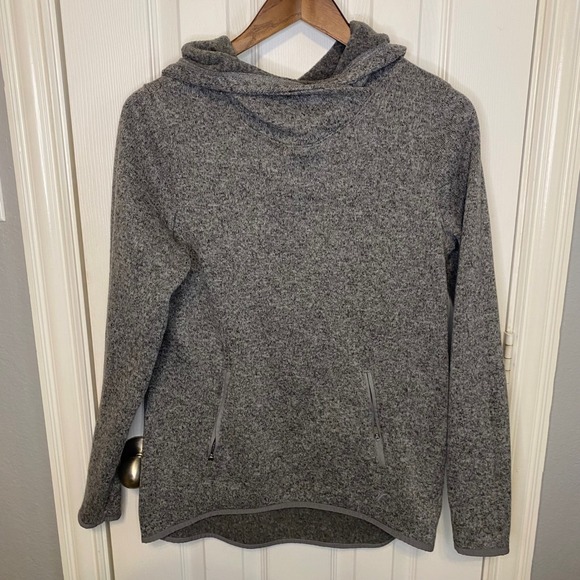 Old Navy Other - Old Navy Active Go Dry Mens Medium Pullover Hoodie Grey Fleece Zip Pocket